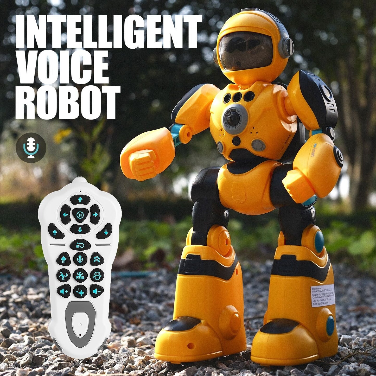 Gesture Control RC Robot Toy for Kids, Voice Recording, Programming, EMO LED Infrared Intelligent Interactive Robot