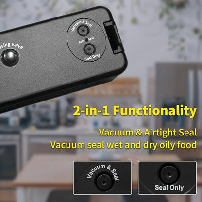 Vacuum Sealer Machine with 50 Vacuum Storage Bags – 2-in-1 Vacuum & Heat Sealing, One-Button Operation, Food Preservation Sealer