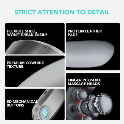 Neck Massager with Heat Cordless Electric Kneading, Wearable Hands-Free Portable Neck Shoulder Massager USB Rechargeable