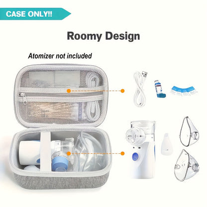 EVA Hard Shell Storage Bag Multi-Compartment Travel Case for Facial Steamer Nebulizer Humidifier Pore Vacuum Cleaner