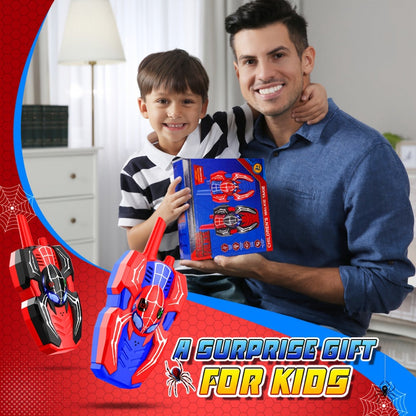 Spider Walkie Talkies for Kids, Long Range Outdoor Toy for Boys & Girls Ages 3-8, Camping Hiking Adventure Gift