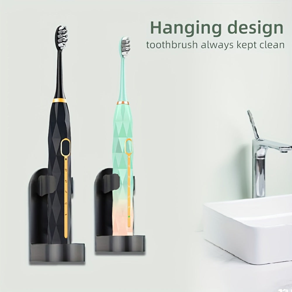 IPX8 Sonic Electric Toothbrush with 8 Replacement Brush Heads – Metal Shaft, USB Rechargeable 500mAh, Travel Case & Holder