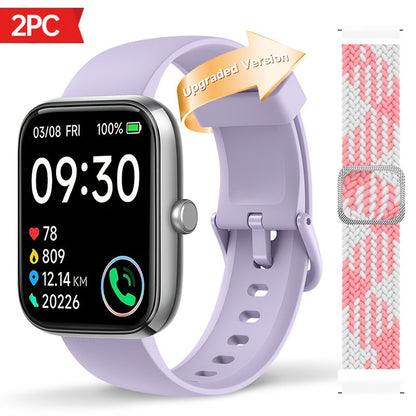 Smartwatch with Alexa Built-in FAWEIO 1.95" Large Display, Wireless Calling, 100+ Sport Modes, Pedometer Heart Rate Sleep Blood