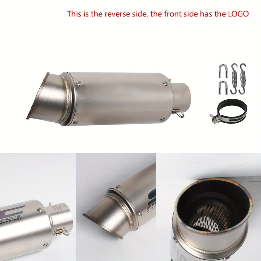 Motorcycle Exhaust Pipe 51mm & 60mm – Stainless Steel Slip-On for NMAX 125/155, Suzuki GSX650F, GSX1250 & GSX650R | Performance Exhaust