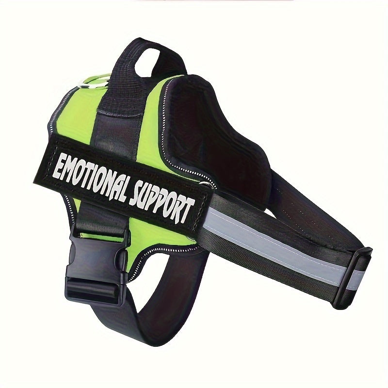 Emotional Support Dog Harness No-Pull Reflective Vest with Handle – Adjustable No-Choke ESA Pet Harness for Easy Walking & Training