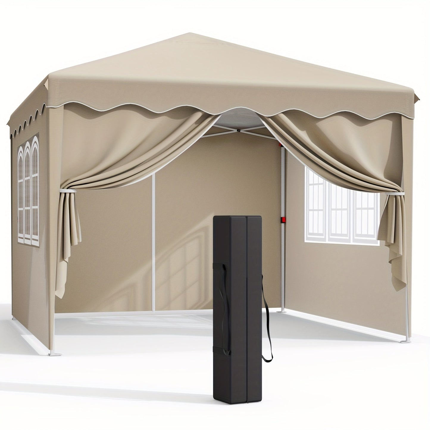 Pop Up Canopy Tent with Sidewalls, Outdoor Party Wedding Backyard for Garden, Patio and Yard Use