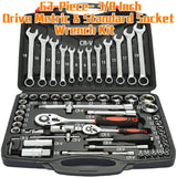 63PCS box ratchet socket wrench set
