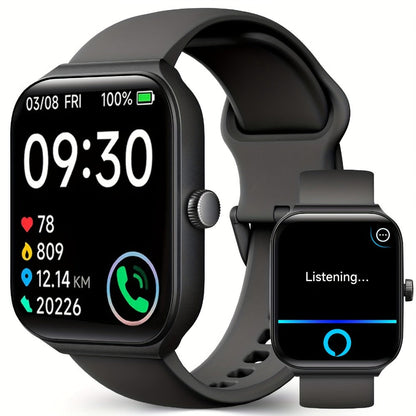 Smartwatch with Alexa Built-in FAWEIO 1.95" Large Display, Wireless Calling, 100+ Sport Modes, Pedometer Heart Rate Sleep Blood