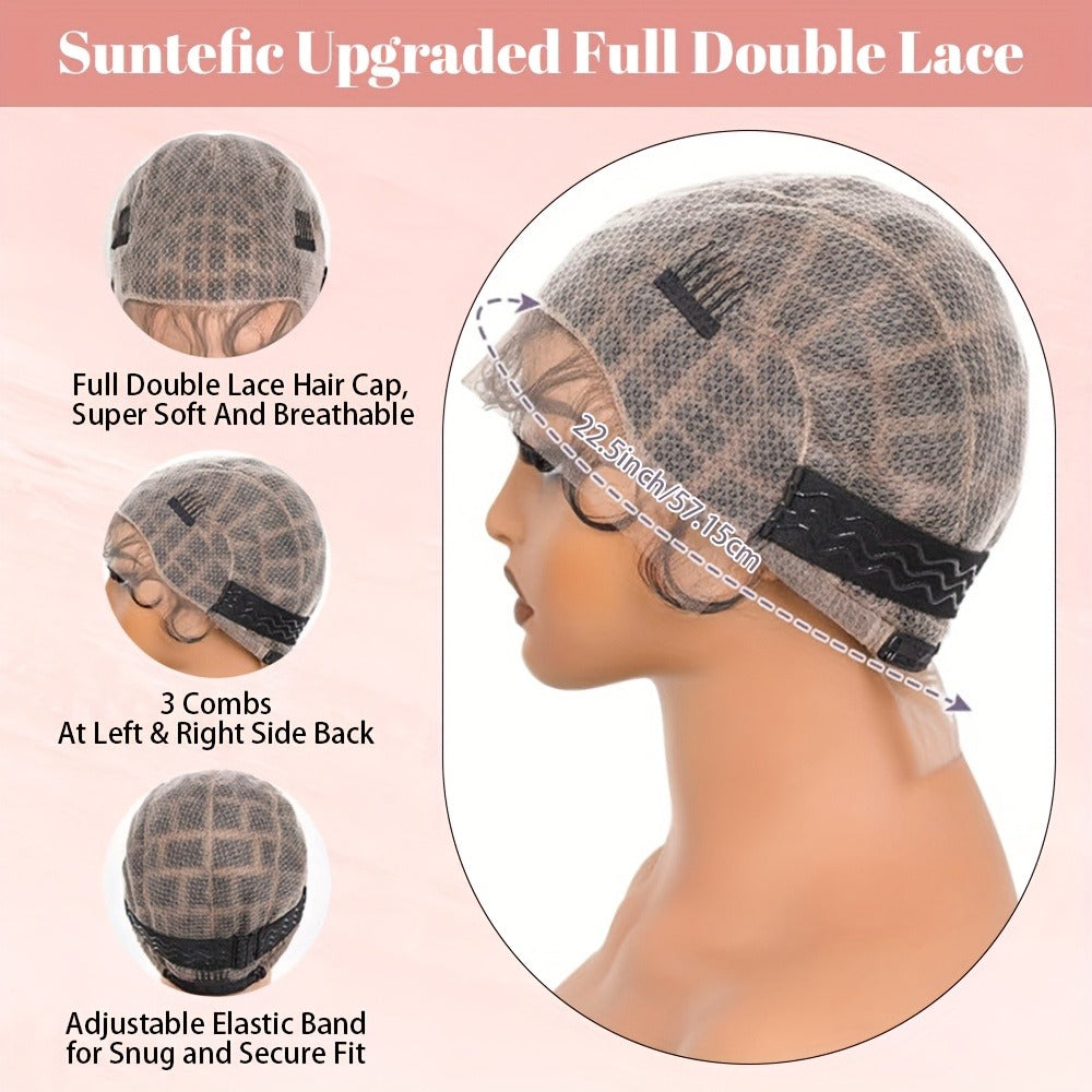 HD Lace Crochet Wig Cap Pre-Made Braided Sections Baby Hair Glueless Full Lace Base for Box Braids Goddess Passion Twist 45-122 Sections
