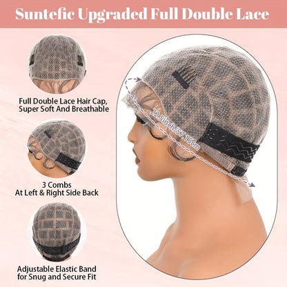 HD Lace Crochet Wig Cap Pre-Made Braided Sections Baby Hair Glueless Full Lace Base for Box Braids Goddess Passion Twist 45-122 Sections