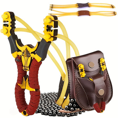 Outdoor Slingshot Set – Professional Recreational Shooting Sport Slingshot for Adults & Kids | Backyard Target Practice & Holiday Gift