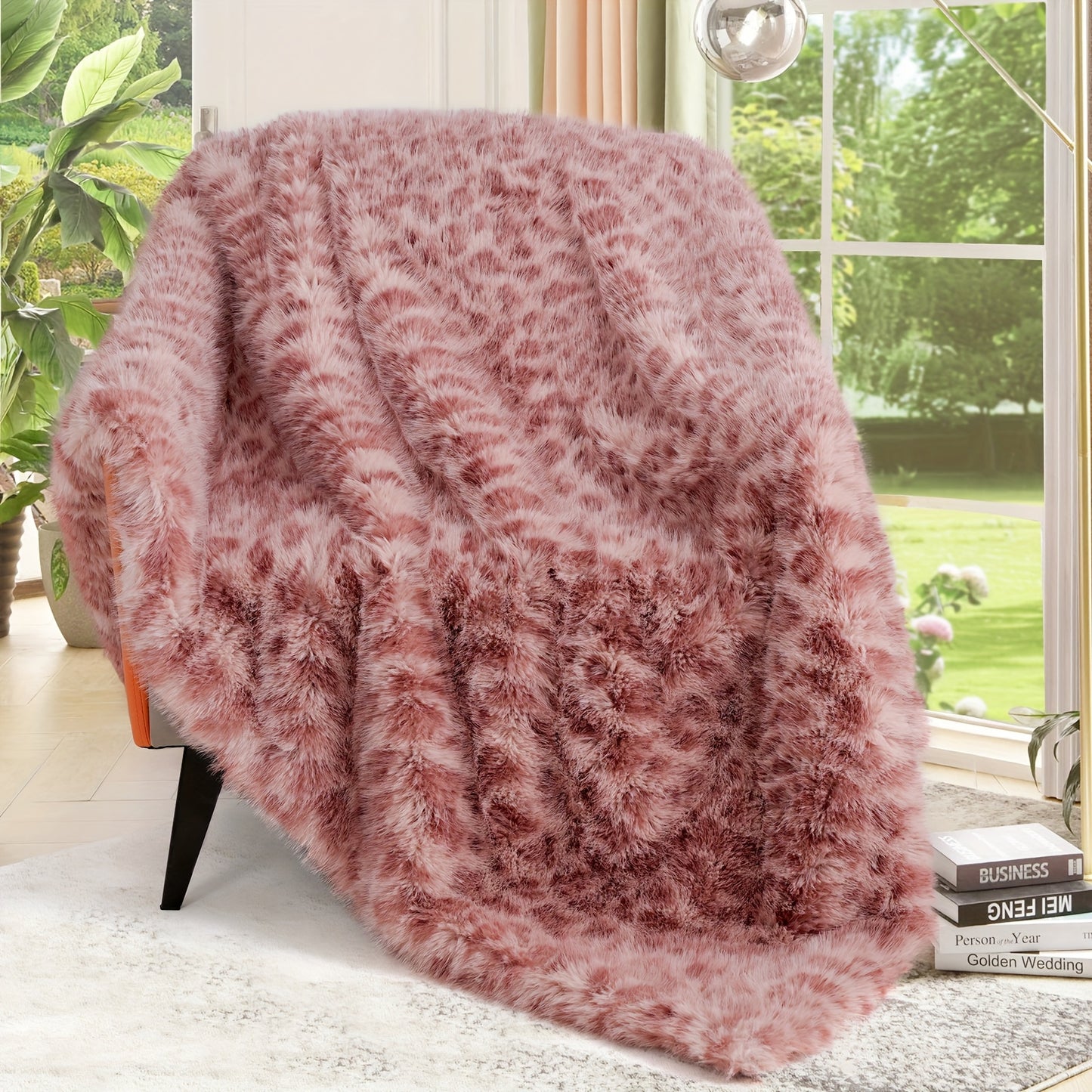 Faux Fur Throw Blanket 1060GSM Luxury – Super Soft Reversible Plush Mink Blanket for Bed Couch Sofa, Oversized Heavy Weight Cozy Blanket
