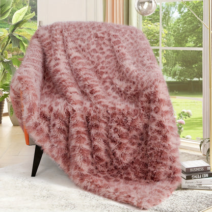 Faux Fur Throw Blanket 1060GSM Luxury – Super Soft Reversible Plush Mink Blanket for Bed Couch Sofa, Oversized Heavy Weight Cozy Blanket