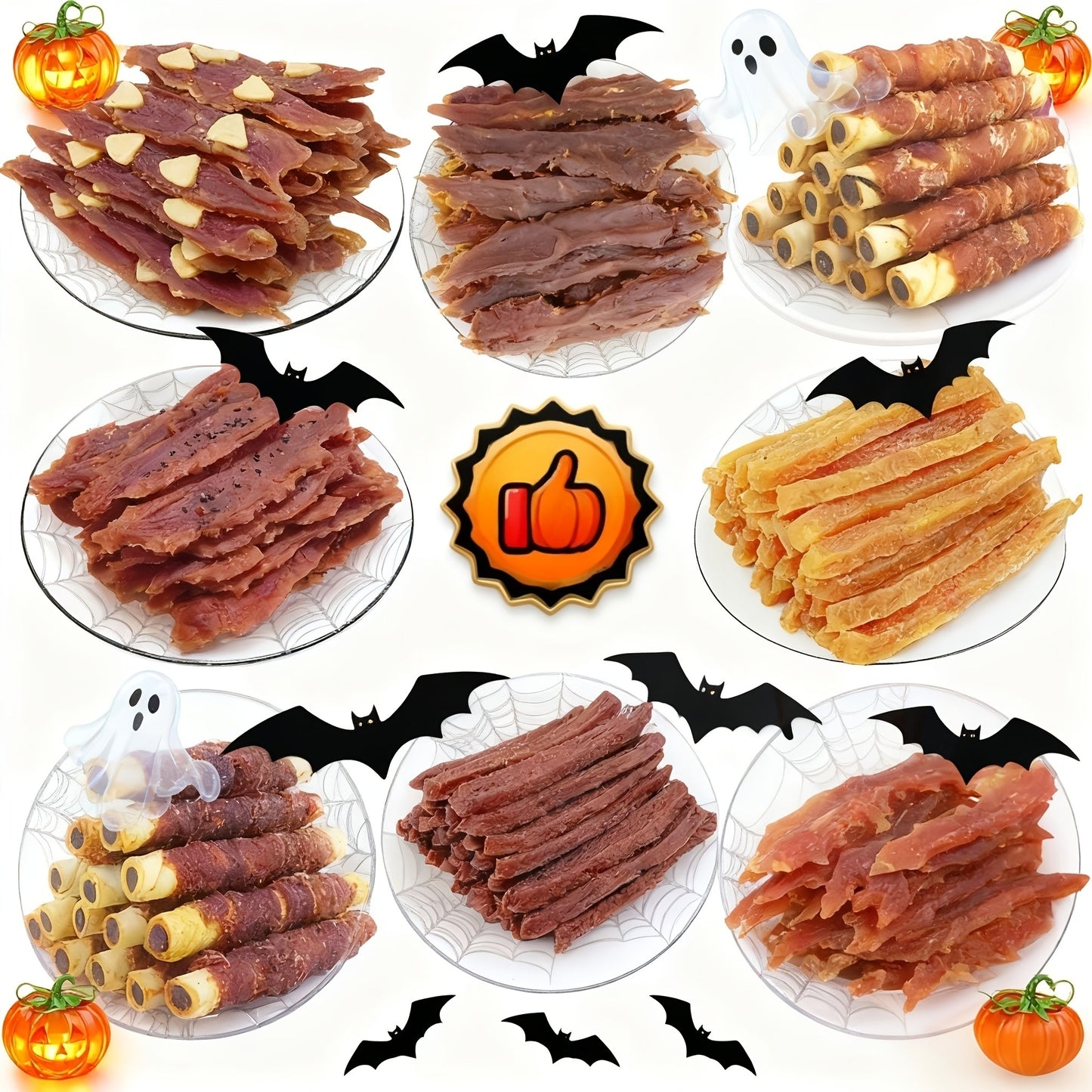 Training Treats, Duck Jerky Dog Treats – Chicken-Wrapped Sweet Potato Sticks, Chewy Long Lasting Chews for Small Medium Large Dogs