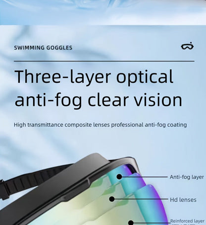Mirrored Swimming Goggles with Nose Clip, Earplugs and Case in Gold, Pink or Two-Pair Gold-and-Pink Options