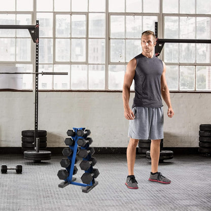 Dumbbell Rack A-Frame 5-Tier Heavy Duty Weight Storage Stand – Space-Saving Vertical Dumbbell Holder for Home Gym