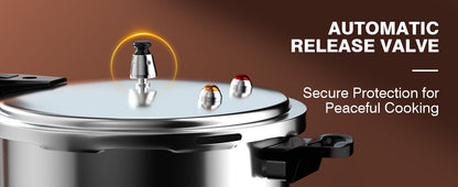 Pressure Cooker Aluminum with Canner Rack, Large 6QT 8QT 10QT Pressure Canner for Home Canning