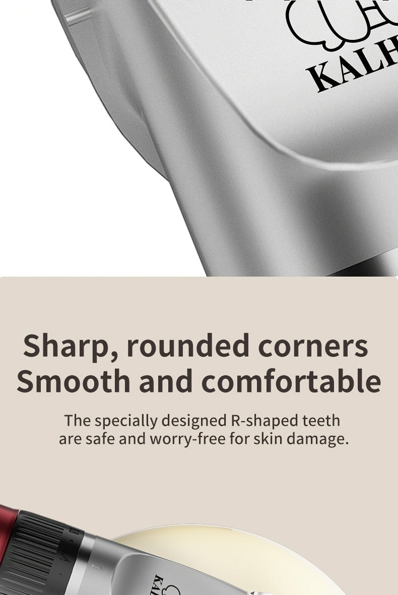 Pet Grooming Clippers Rechargeable with LED Display – Cordless Electric Dog Cat Hair Clipper, Detachable Blades 4 Guide Combs Low Noise