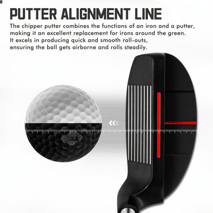 Golf Chipper Club Stainless Steel Head Regular Flex Steel Shaft 35 or 43 Degree Loft Blade Putter for Men Women Short Game Chipping Putting