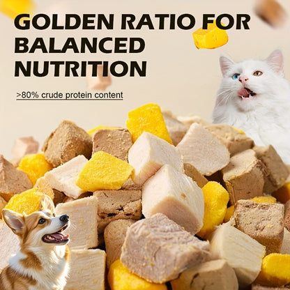 Freeze-Dried Dog Treats 150g Triple Combo – Beef Liver, Chicken & Egg Yolk Grain-Free High Protein Crunchy Bites for Small Dogs, Puppies