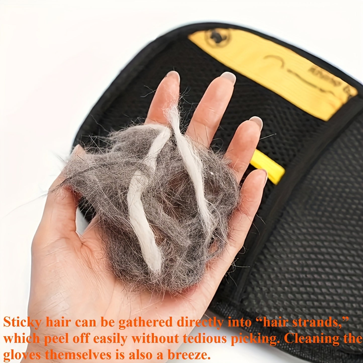 Pet Hair Removal Gloves 4-Pack – Static Elimination Technology, Reusable Lint Remover for Sofa, Bedding, Clothing, Blankets, Cat & Dog Beds