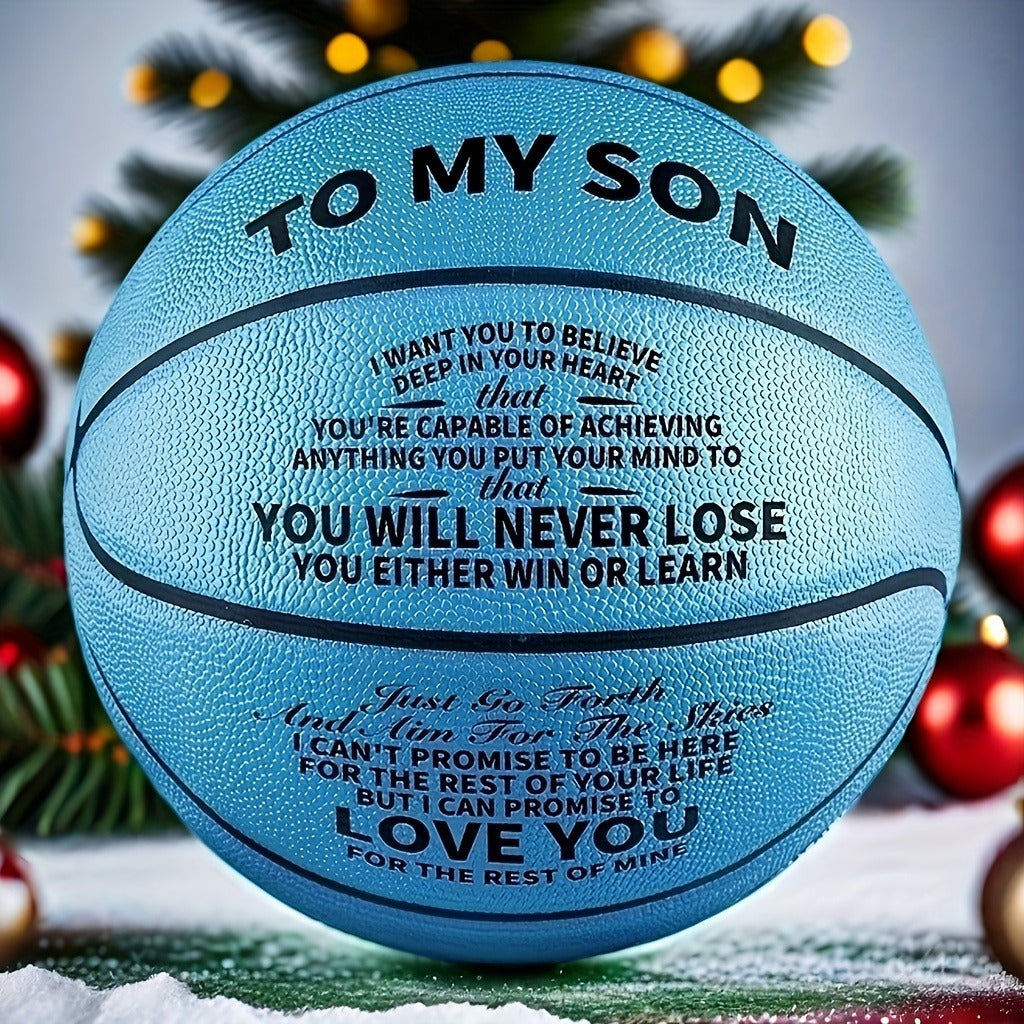 Motivational Basketball Gift for Teenagers, Grandson & Grandchild – International Standard Size, Inspirational Quote Ball