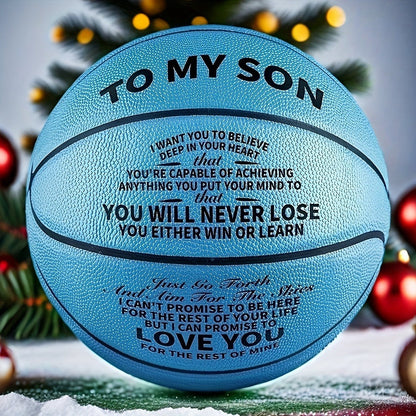 Motivational Basketball Gift for Teenagers, Grandson & Grandchild – International Standard Size, Inspirational Quote Ball