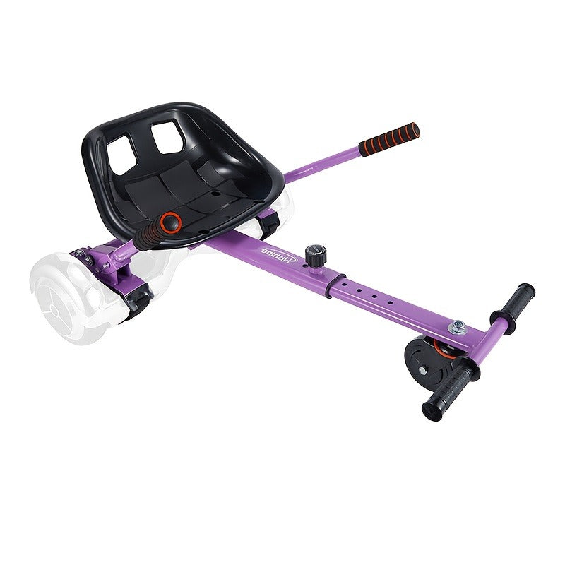 Hoverboard Go Kart Seat Attachment Kit for Kids 6.5"-10" Self Balancing Scooter Conversion Accessories with Off-Road Tires