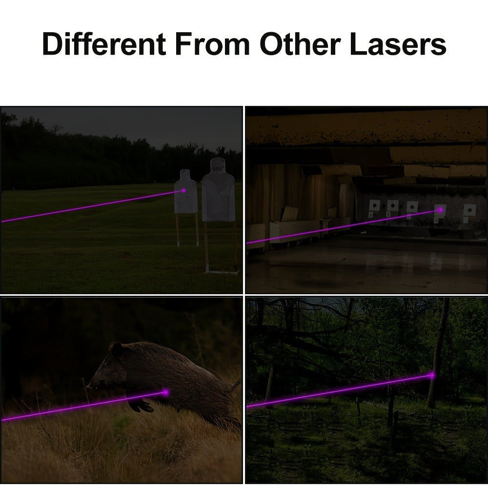 Laser Sight for Picatinny Rail Pistols – Green Red Blue Laser, CNC Aluminum, Low Profile, USB Rechargeable, 5-Hour Runtime