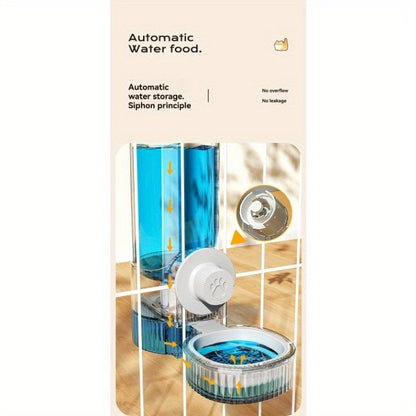 Hanging Cage Pet Water Dispenser & Automatic Feeder – No-Drip Gravity Feed Bowl for Rabbits, Guinea Pigs, Hamsters & Small Animals |