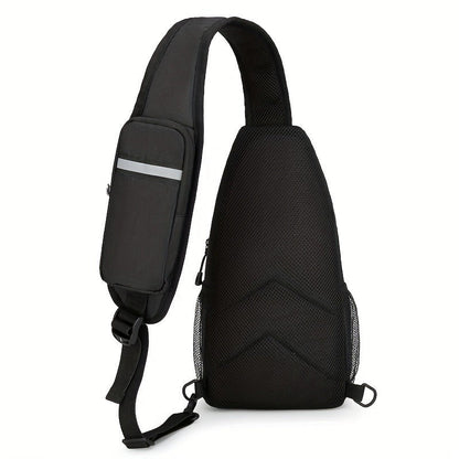 Lightweight Multi-Pocket Sling Crossbody Bag for Women and Men with Zip Compartments and 14 Color Styles