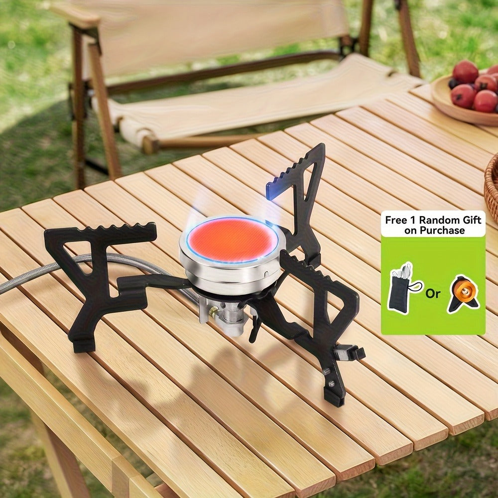 Infrared Camping Stove REDSUN FD1/FD3, 3.0kW Windproof Portable Gas Stove with Collapsible Stand & EVA Case