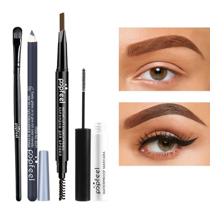 Complete Eye Makeup Kit 40 Color Eyeshadow Palette with Mascara Eyeliner Eyebrow Pencil & Brush – Matte Shimmer Glitter Pigmented Blendable