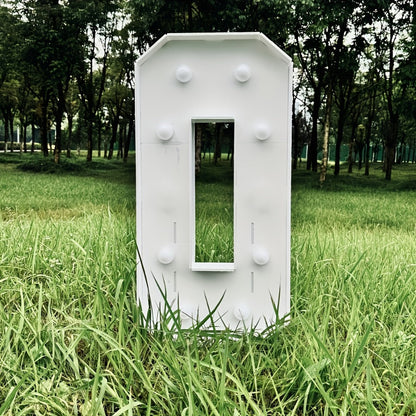 28.7-Inch Warm White LED Numeral Party Display in Paper and PS Foam Board with Seven Model Options