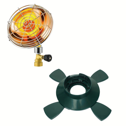Portable Propane Heater 6200BTU Camping Outdoor - Propane Tank Holder with Control Valve, Compact Space Heater for Tent