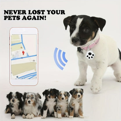 Dog Paw Smart Tracker Anti-Lost Positioning with Recording & Shutter Control, Cute Pet Accessory for Dogs & Cats