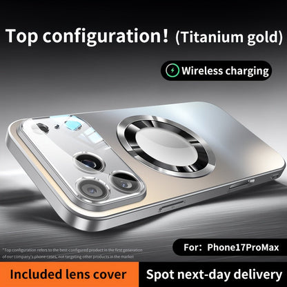 Titanium Matte iPhone Case Magnetic Wireless Charging Shockproof Glass Lens Cover for iPhone for an Everyday Personal Care Routine