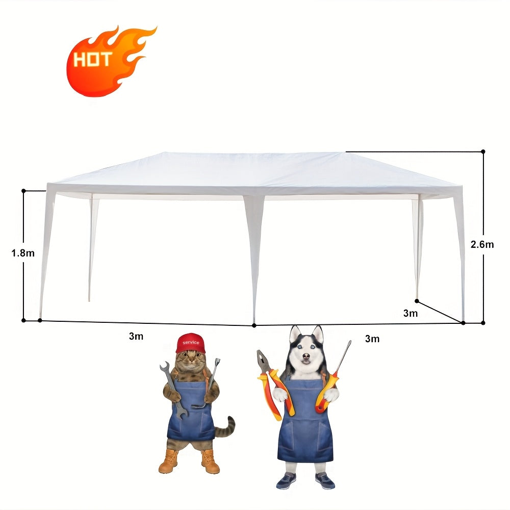 Party Tent White Waterproof 4 Sidewalls | Wedding Backyard Event Patio