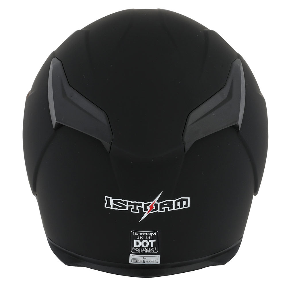 Motorcycle Helmet Full-Face Shell with Tinted and Spare Clear Shields, Quick-Release Buckle, Nine Styles and S-XL Sizes