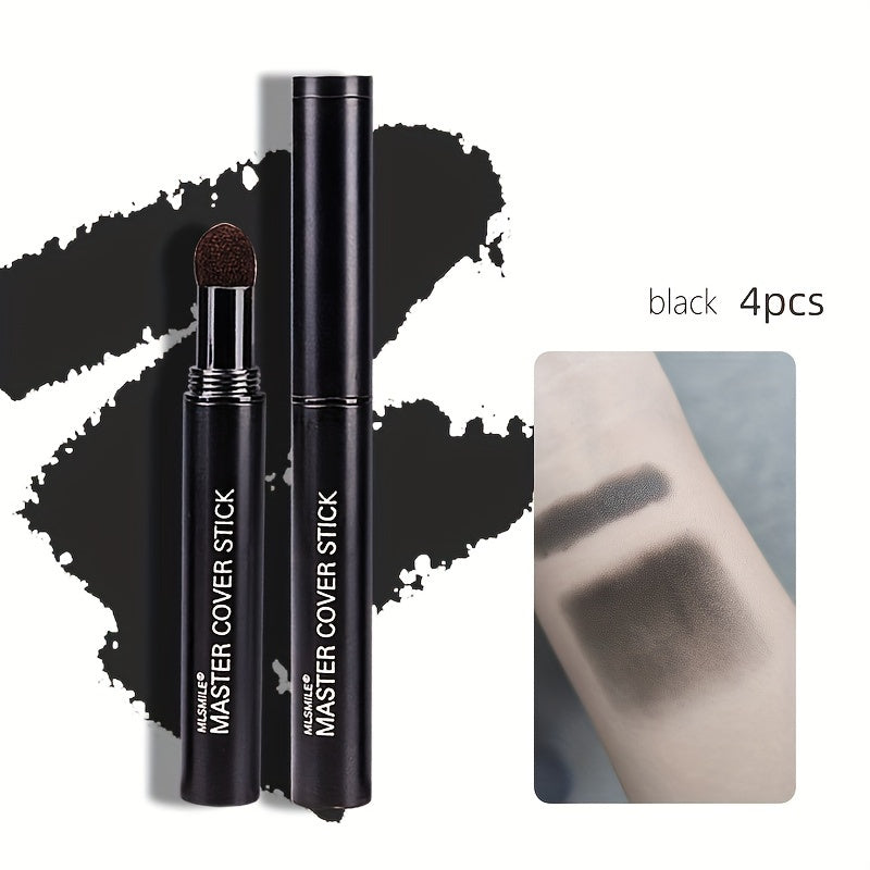 Hairline Powder Stick Set 4pcs, Hair Shadow for Thinning Hair & Receding Hairline, Bald Spot Concealer