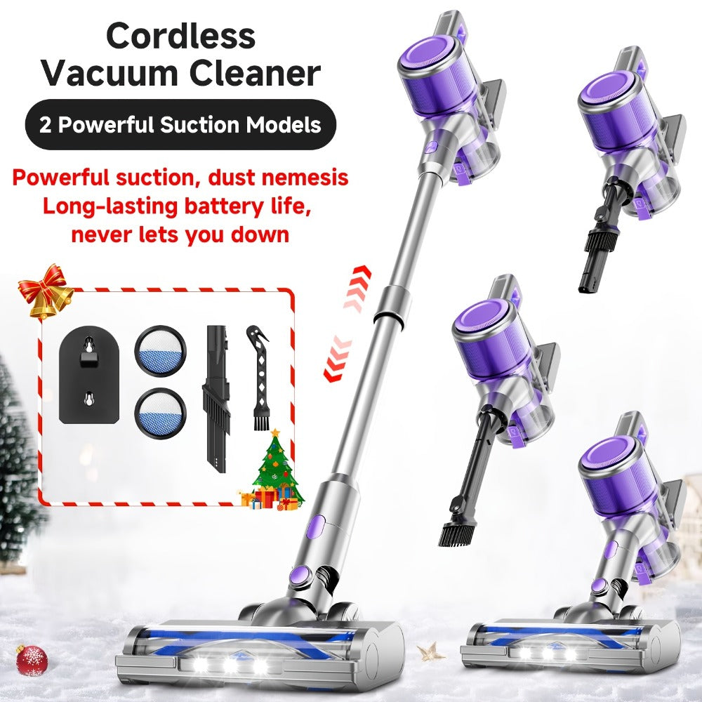 Cordless Stick Vacuum Cleaner 70KPa Brushless Motor 45-Min Runtime for Pet Hair Carpet Hard Floor Dust with Cord & Cordless Modes
