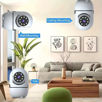 Security Camera 1080P Indoor PTZ Model with 355 Pan-Tilt, Dual-Band WiFi, Two-Way Audio and Three Pack Sizes