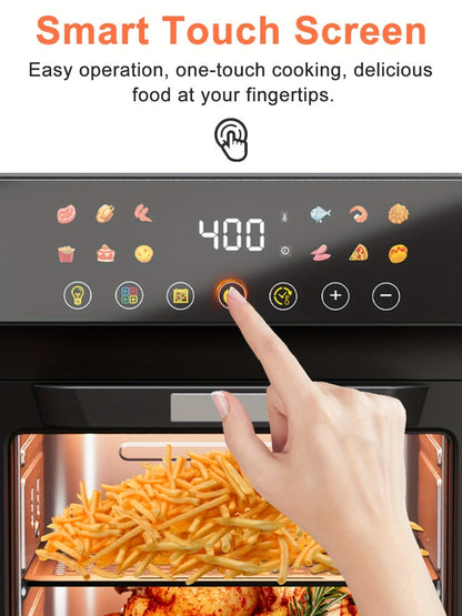 Air Fryer Toaster Oven Combo Extra Large, 12-Quart Countertop Convection Oven with Digital Touchscreen