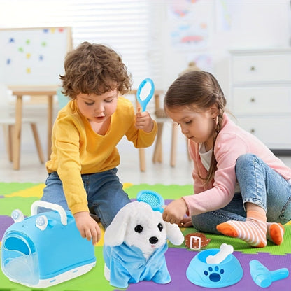 Robot Puppy Toy for Kids That Walks & Barks, Interactive Touch Response Electronic Dog, Special Edition Bow Tie