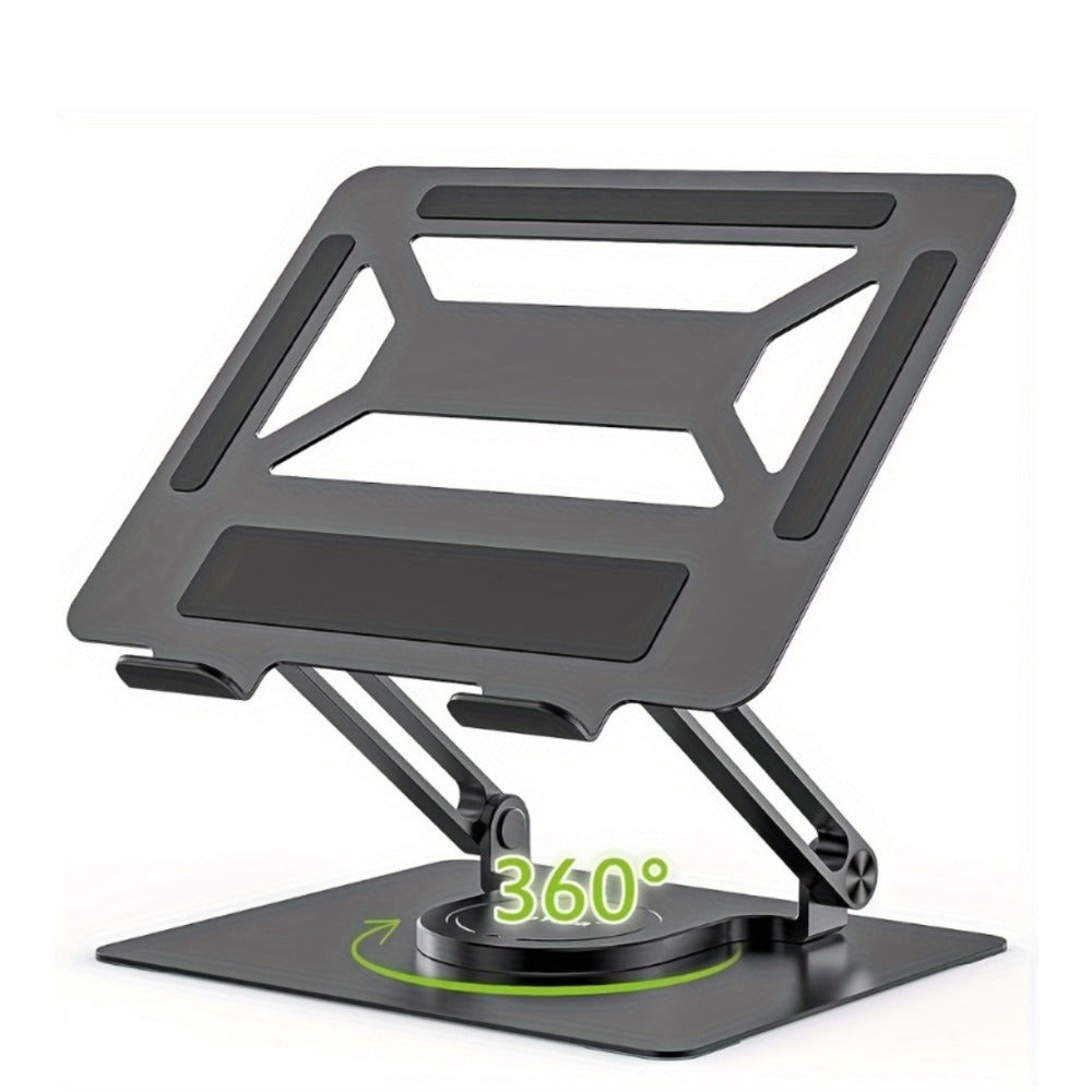 360° Swivel Ergonomic Laptop Stand Adjustable Foldable Compatible with MacBook Pro Air and All Laptops up to 17 Inch Portable Desk Riser