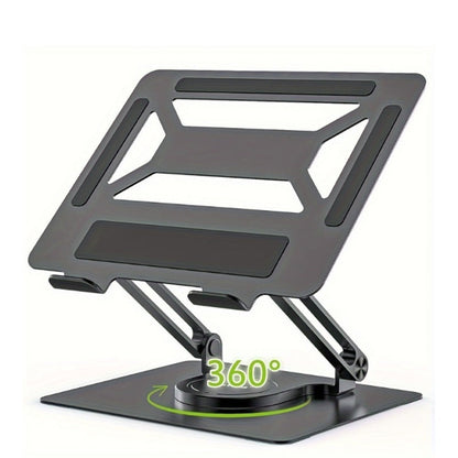 360° Swivel Ergonomic Laptop Stand Adjustable Foldable Compatible with MacBook Pro Air and All Laptops up to 17 Inch Portable Desk Riser