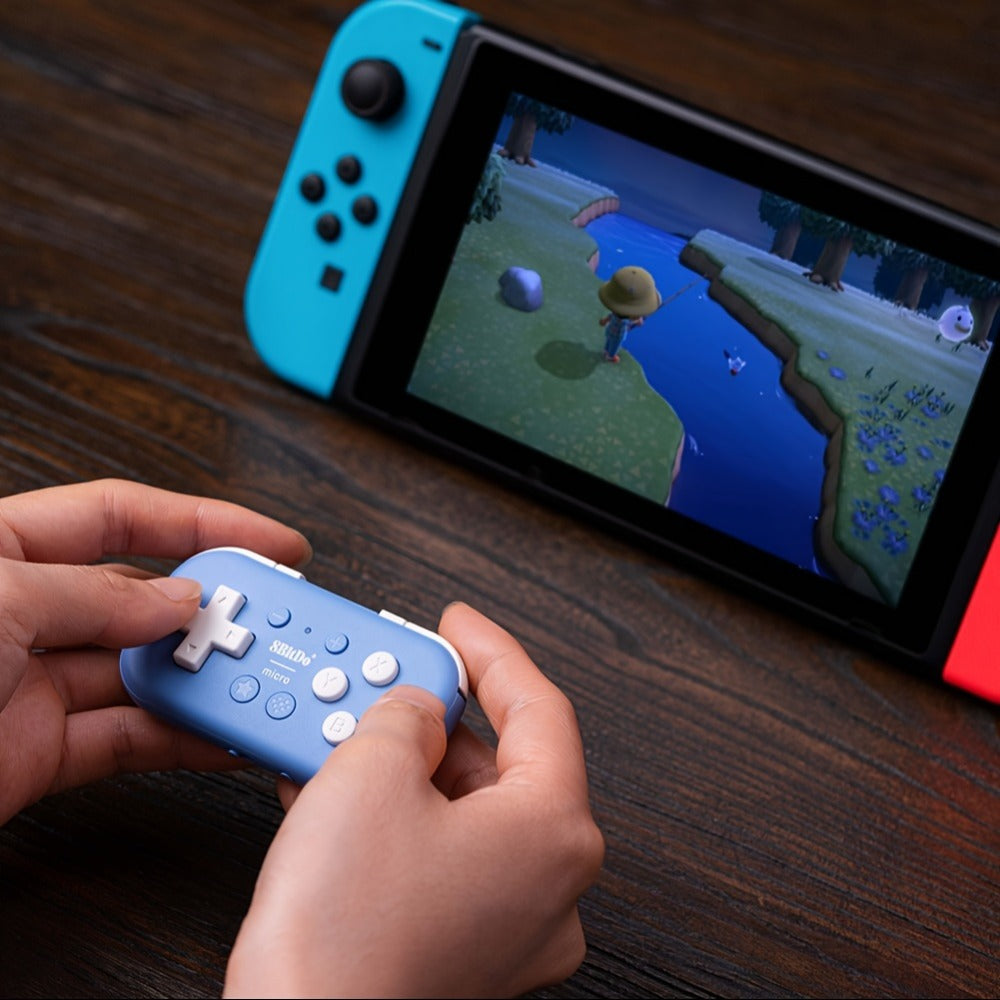 8BitDo Micro Bluetooth Gamepad for Nintendo Switch Android Raspberry Pi – Pocket-Sized Mini Controller with Keyboard Mode