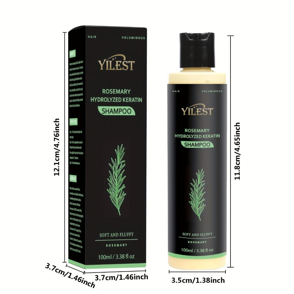 Rosemary Shampoo for Hair Growth & Volume – Enriched with Rosemary Extract, Amino Acids & Plant Squalane | Strengthening