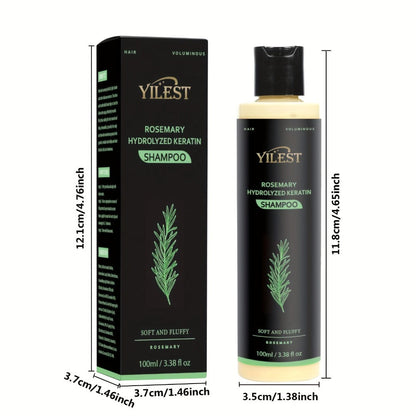 Rosemary Shampoo for Hair Growth & Volume – Enriched with Rosemary Extract, Amino Acids & Plant Squalane | Strengthening