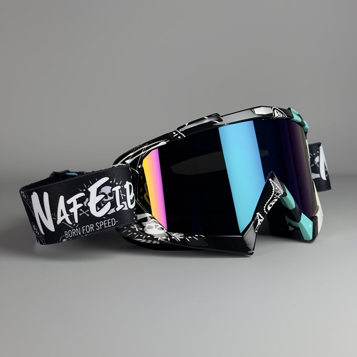 Thirty-Style NAFEIB Ski Goggle and Matching Headwear Set with Mirrored, Clear, Silver and Gray Lens Options
